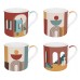 Кт/4 чаши Mug 300мл Illusion